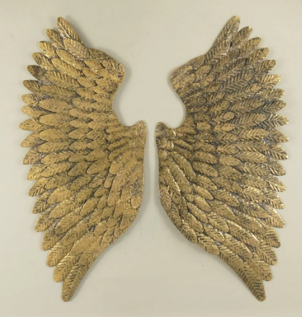 Metal wall decoration wing set gold / black 80 x H. 74 cm