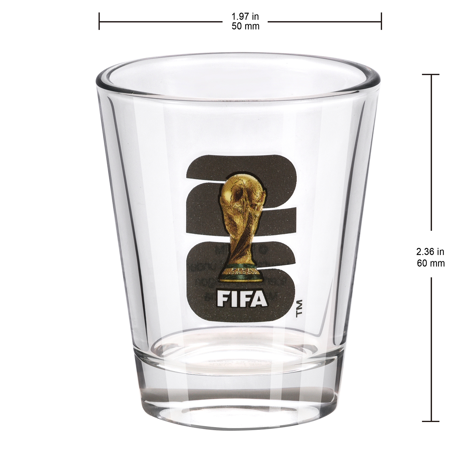 World Cup 2026 Emblem Shot Glass Set