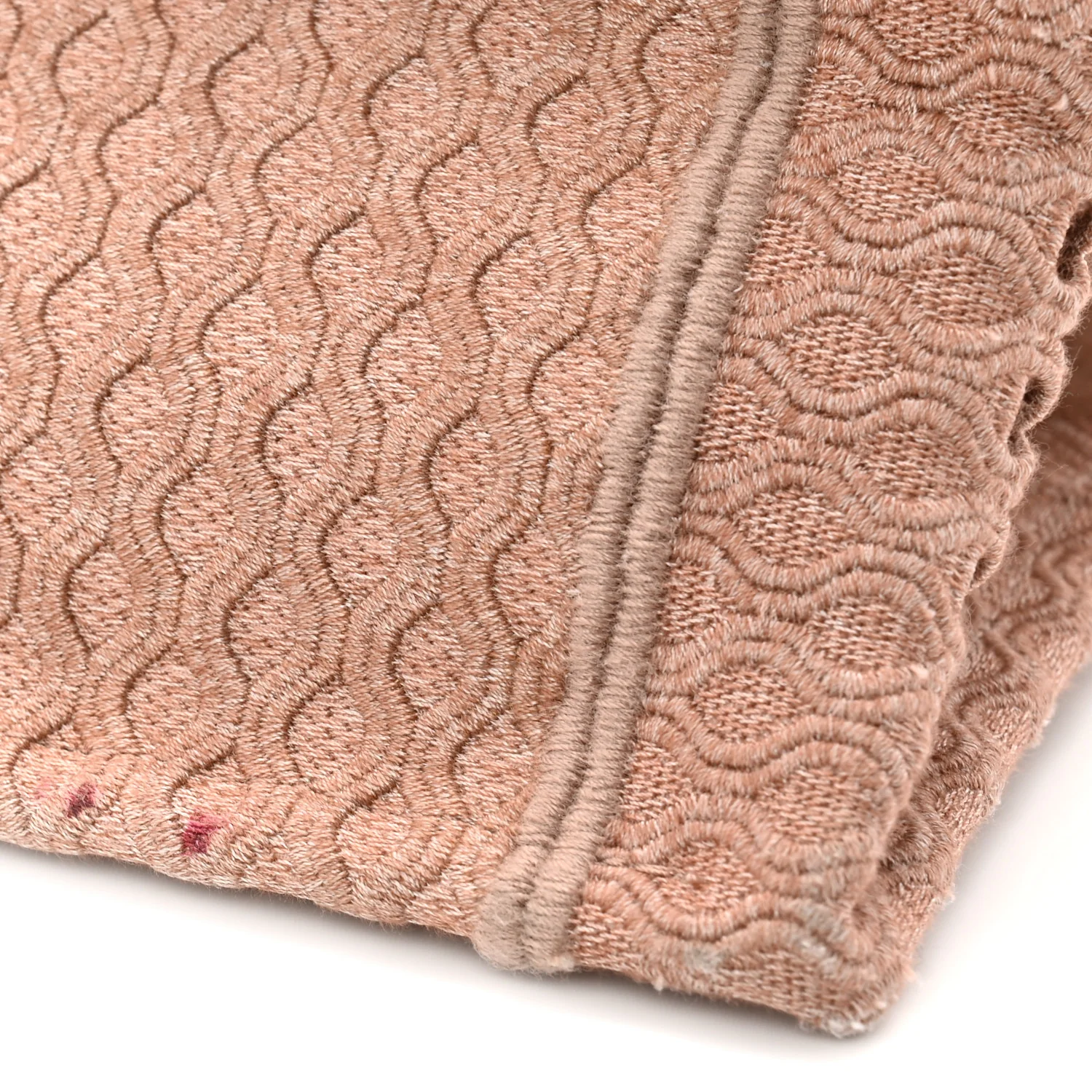 Mesh Embroidered Medium Book Tote Clay - Top Club