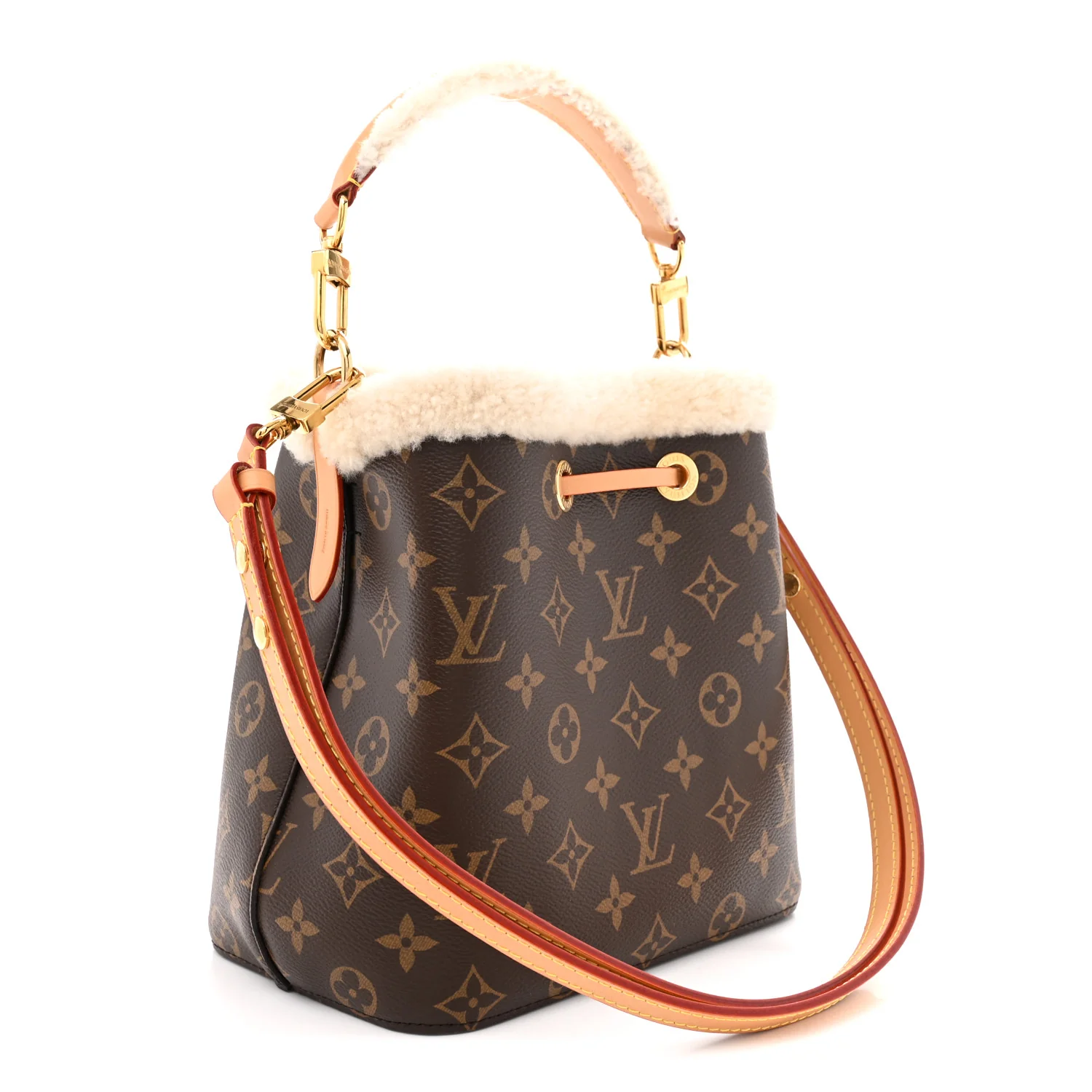 Monogram Shearling Cozygram Neonoe BB - Top Club
