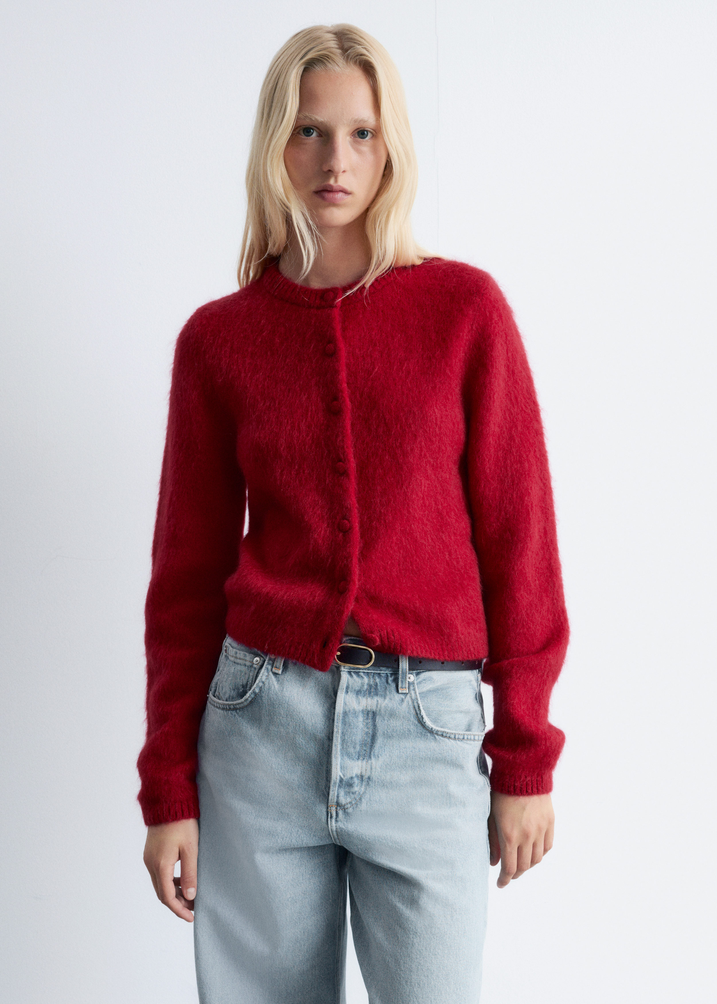& Other Stories BRUSHED KNITTED CARDIGAN