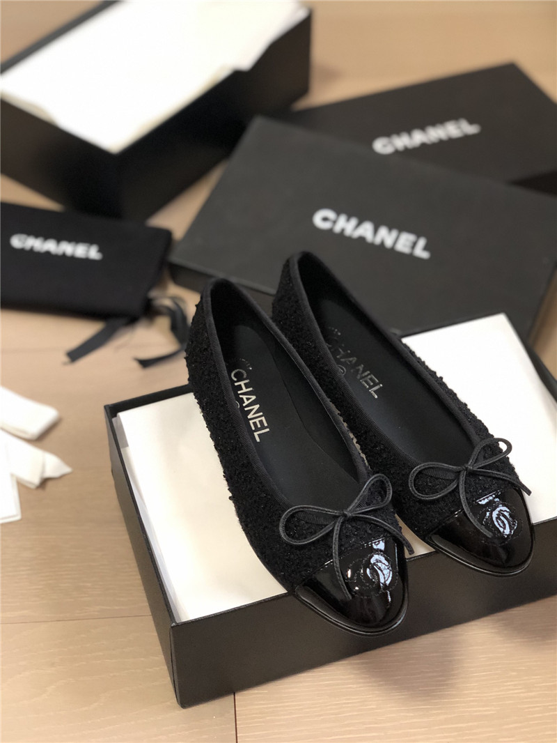 chanel classic bow round toe ballet shoes - Sneaker Replica Workshop