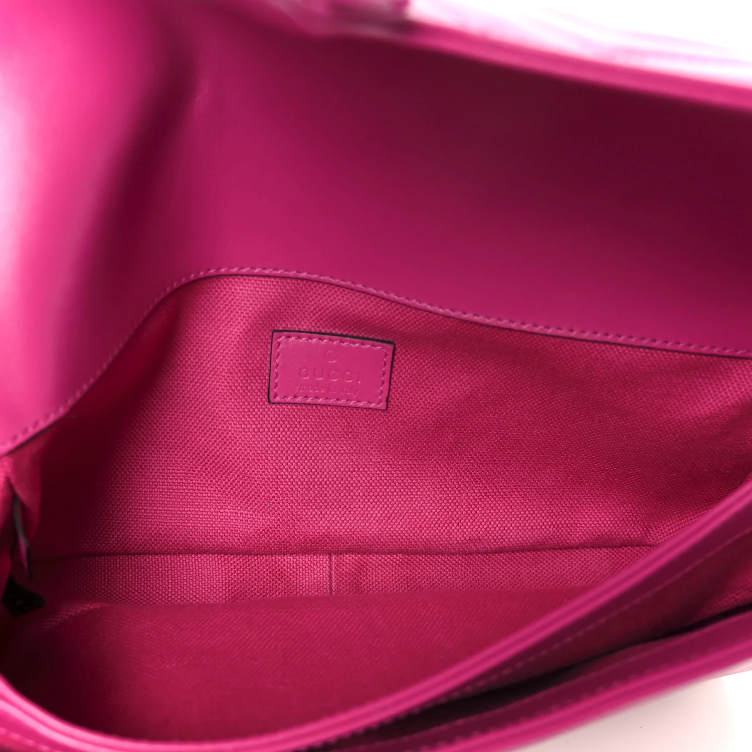 Calfskin Matelasse Monochrome GG Marmont Crossbody Shoulder Bag Classic Fuxia - Top Club