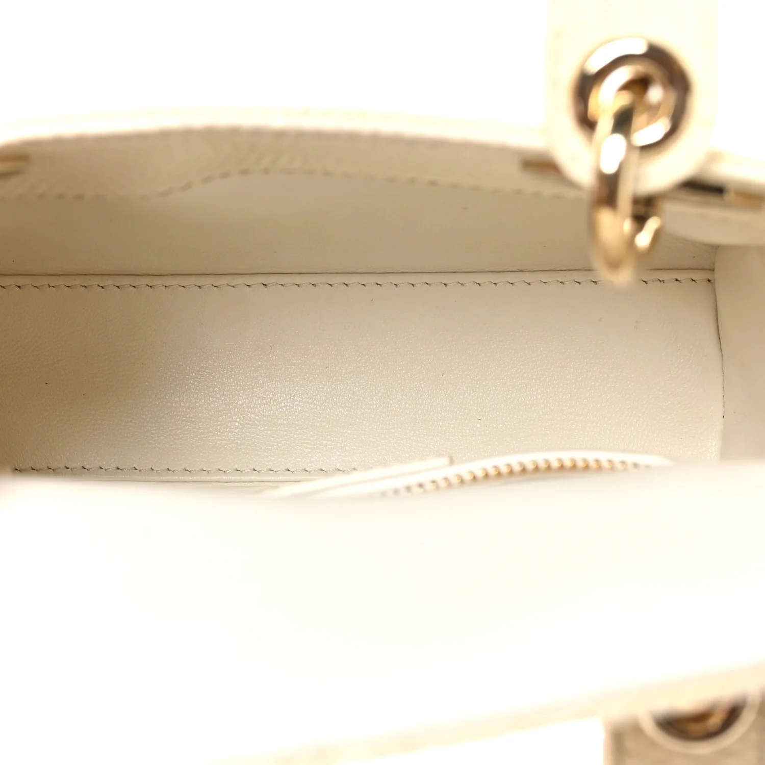 Lizard Mini Lady Dior White - Top Club