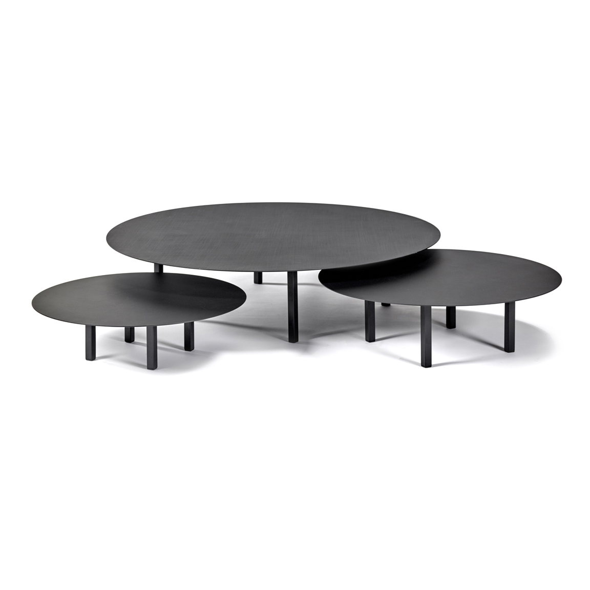 Salontafel 01 Ø68 cm zwart