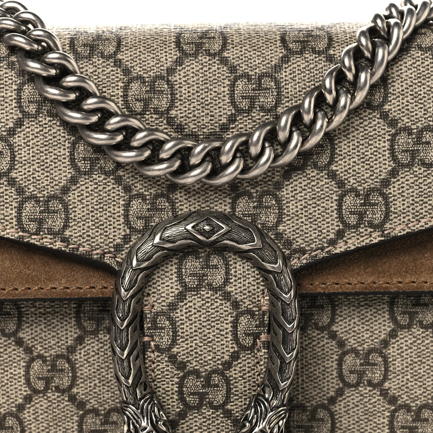 GG Supreme Monogram Mini Dionysus Shoulder Bag Taupe - Top Club