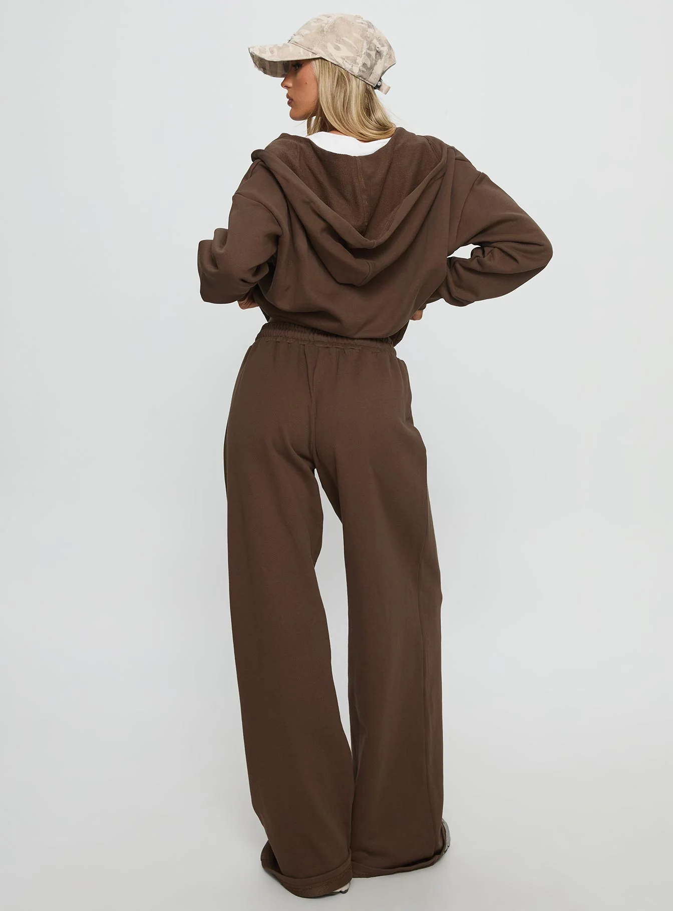 All Day Straight Leg Sweatpants Chocolate Brown