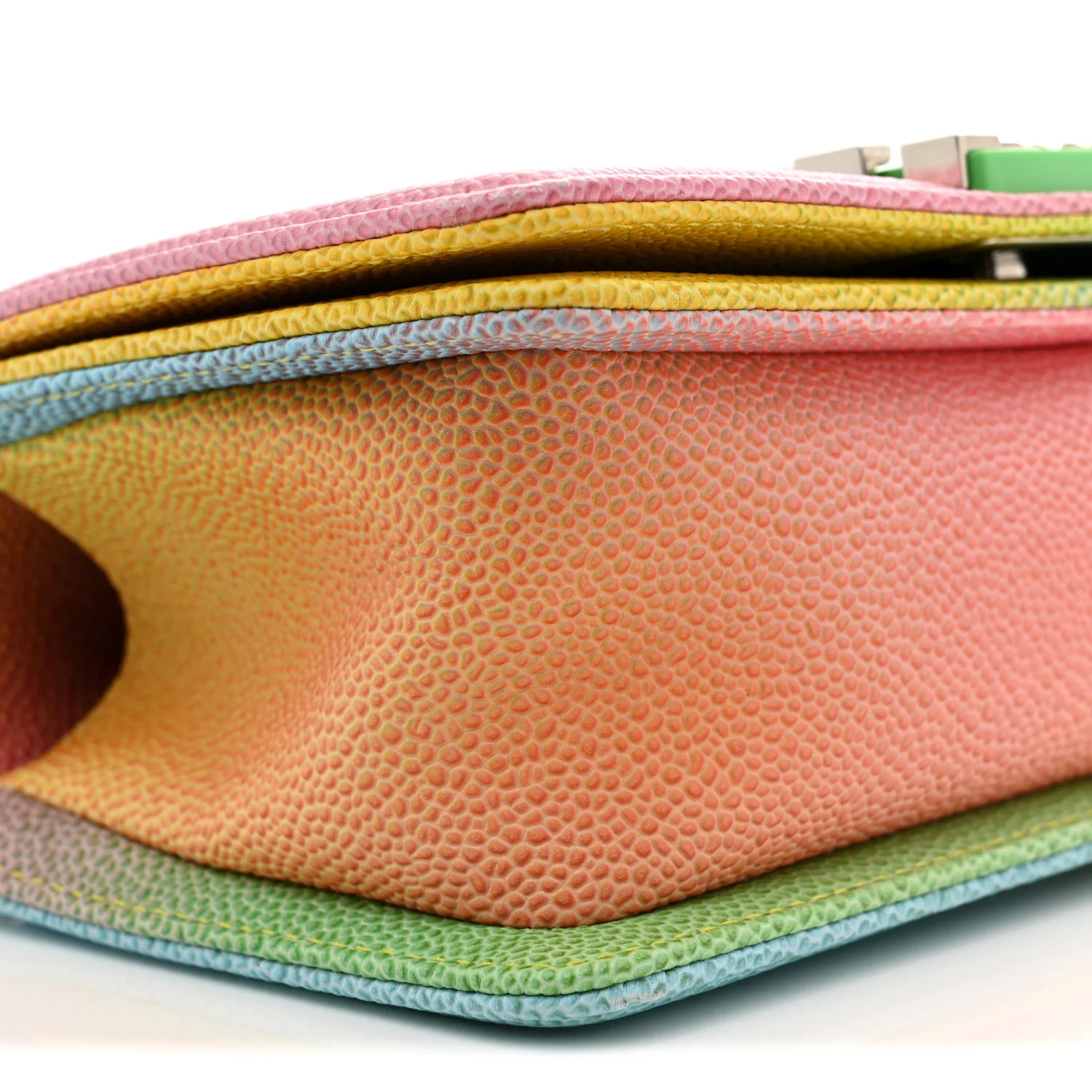 Caviar Quilted Small Cuba Rainbow Boy Flap  Multicolor - Top Club