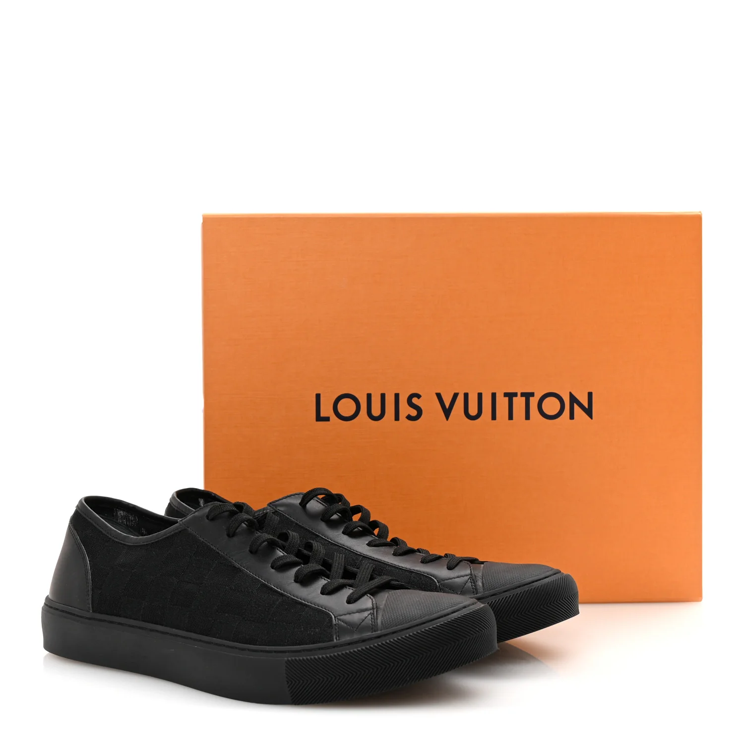 Canvas Calfskin Damier Mens Tattoo Sneakers 9 - Top Club