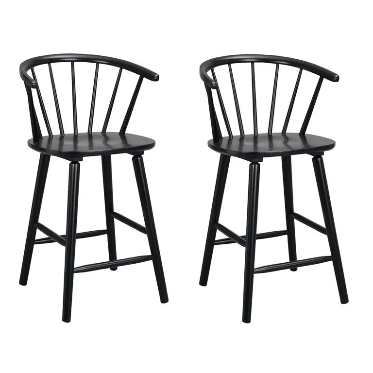 Barkruk Carmen 65 cm - set van 2 Zwart