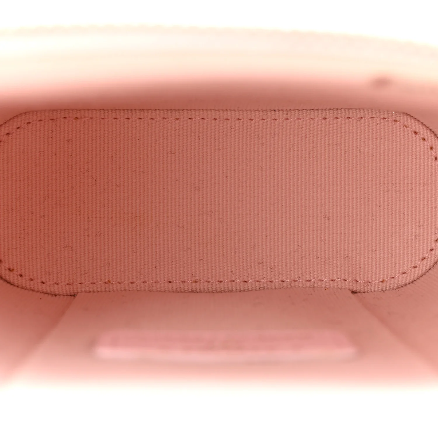 Lambskin Quilted Vertical Vanity Case With Chain Light Pink - Top Club