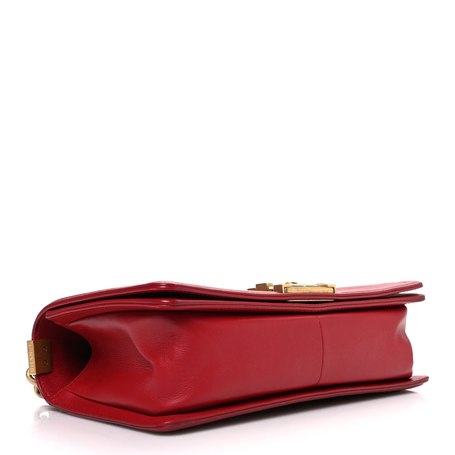 Caviar Quilted Medium Boy Flap Red - Top Club