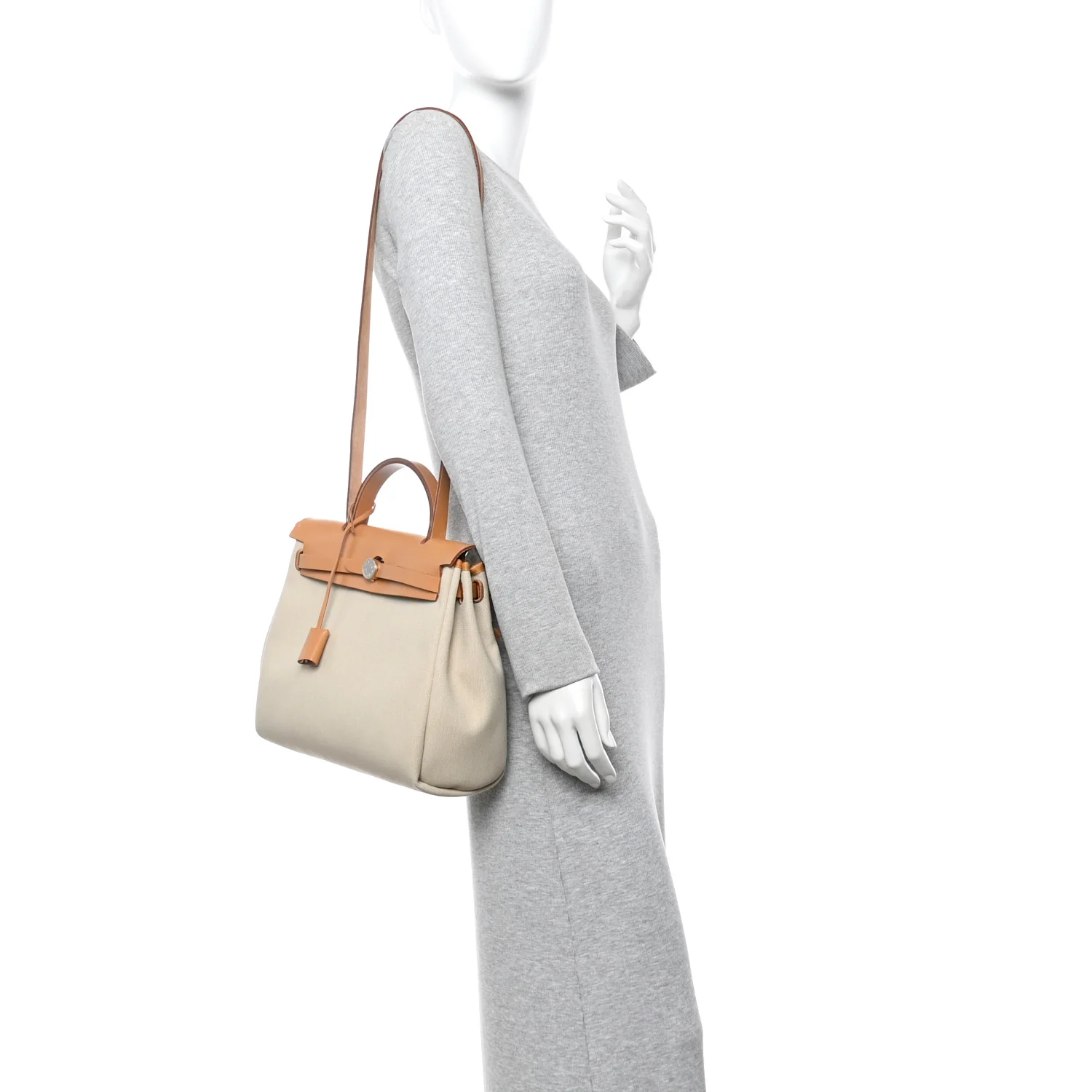 Military Toile Vache Hunter Herbag Zip Retourne 31 PM Beton Naturel - Top Club