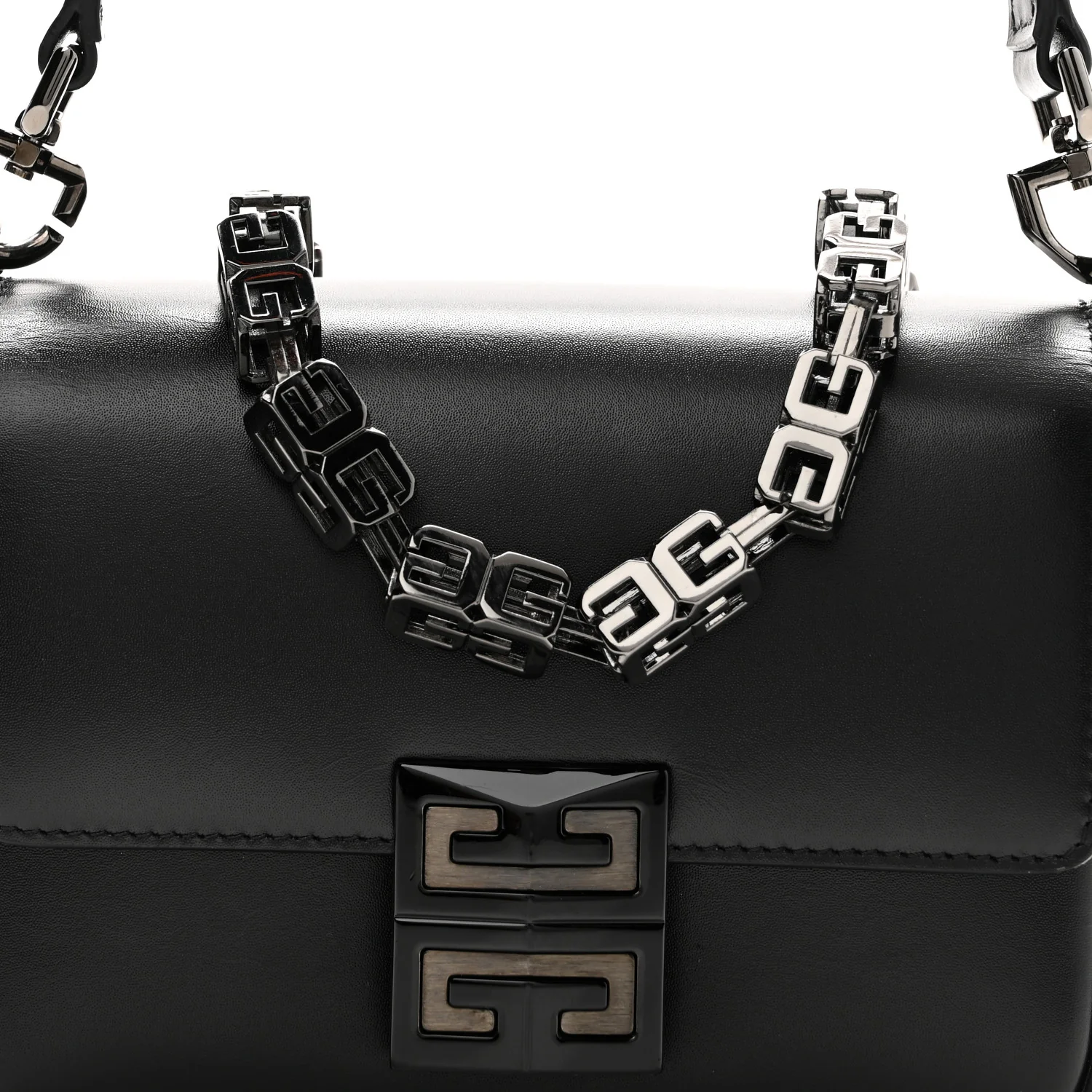 Box Calfskin Small 4G Cube Chain Shoulder Bag So Black - Top Club