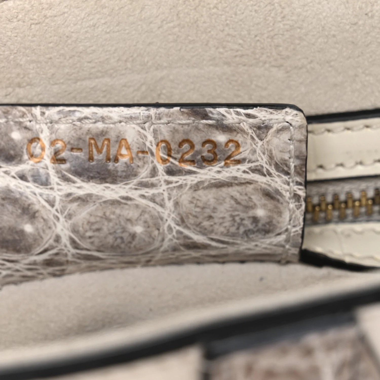 Niloticus Crocodile Himalaya Saddle Bag Latte - Top Club