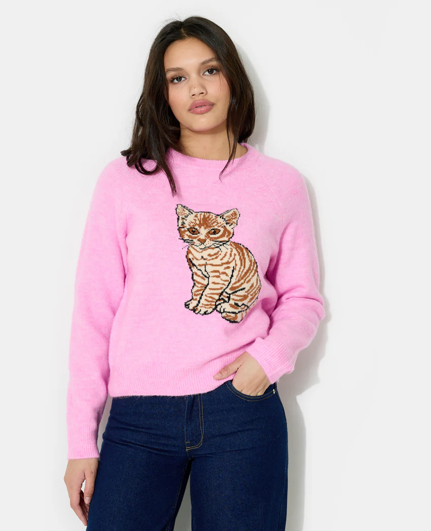 Pimkie Pull en maille avec chaton