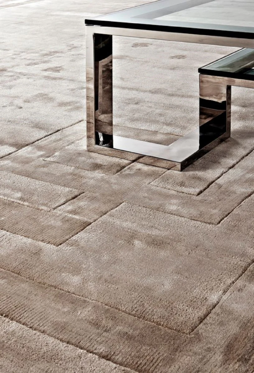 Luxury viscose living room rug natural colors - various sizes - luxury quality