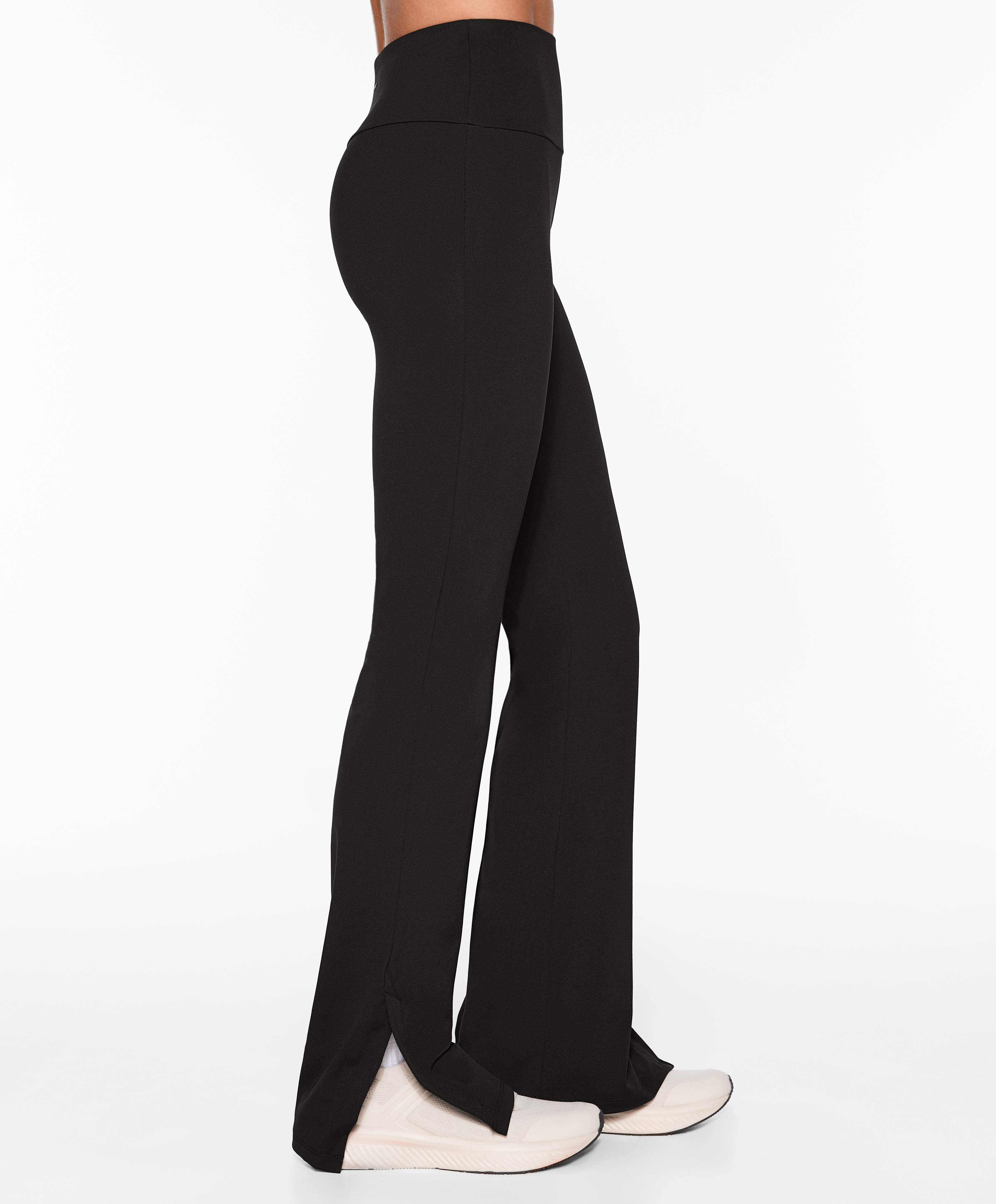 OYSHO Comfortlux slit flare trousers