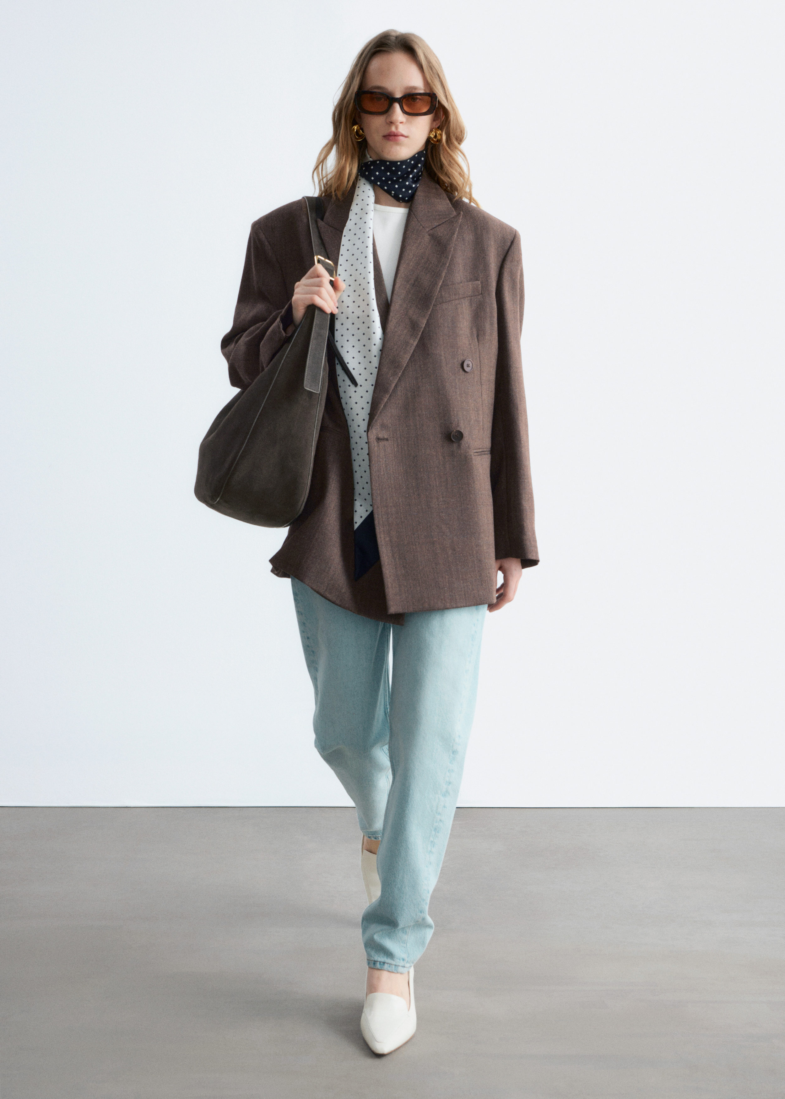 & Other Stories DOUBLE-BREASTED WOOL BLAZER