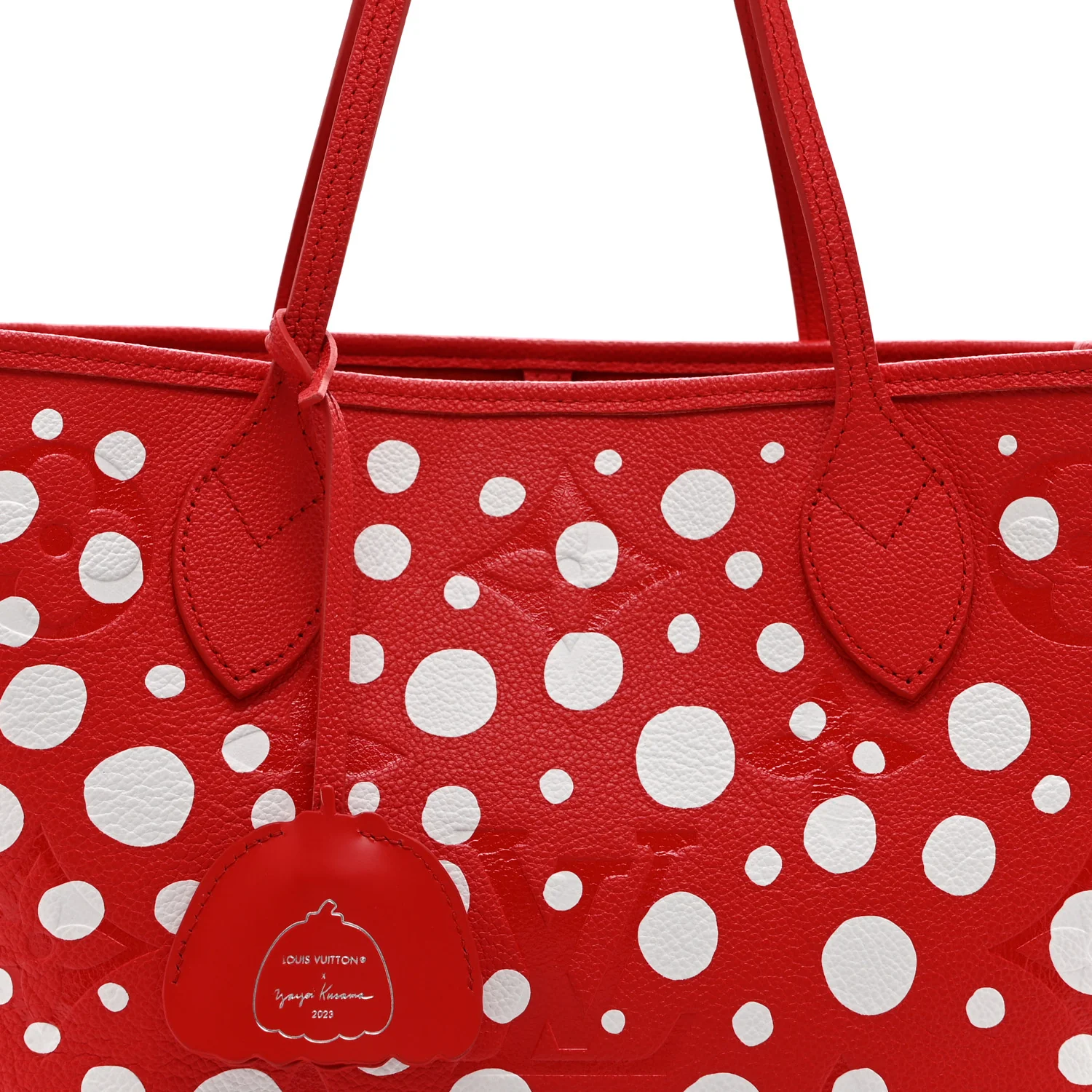 LV X YK Empreinte Infinity Dots Neverfull MM Rouge White - Top Club