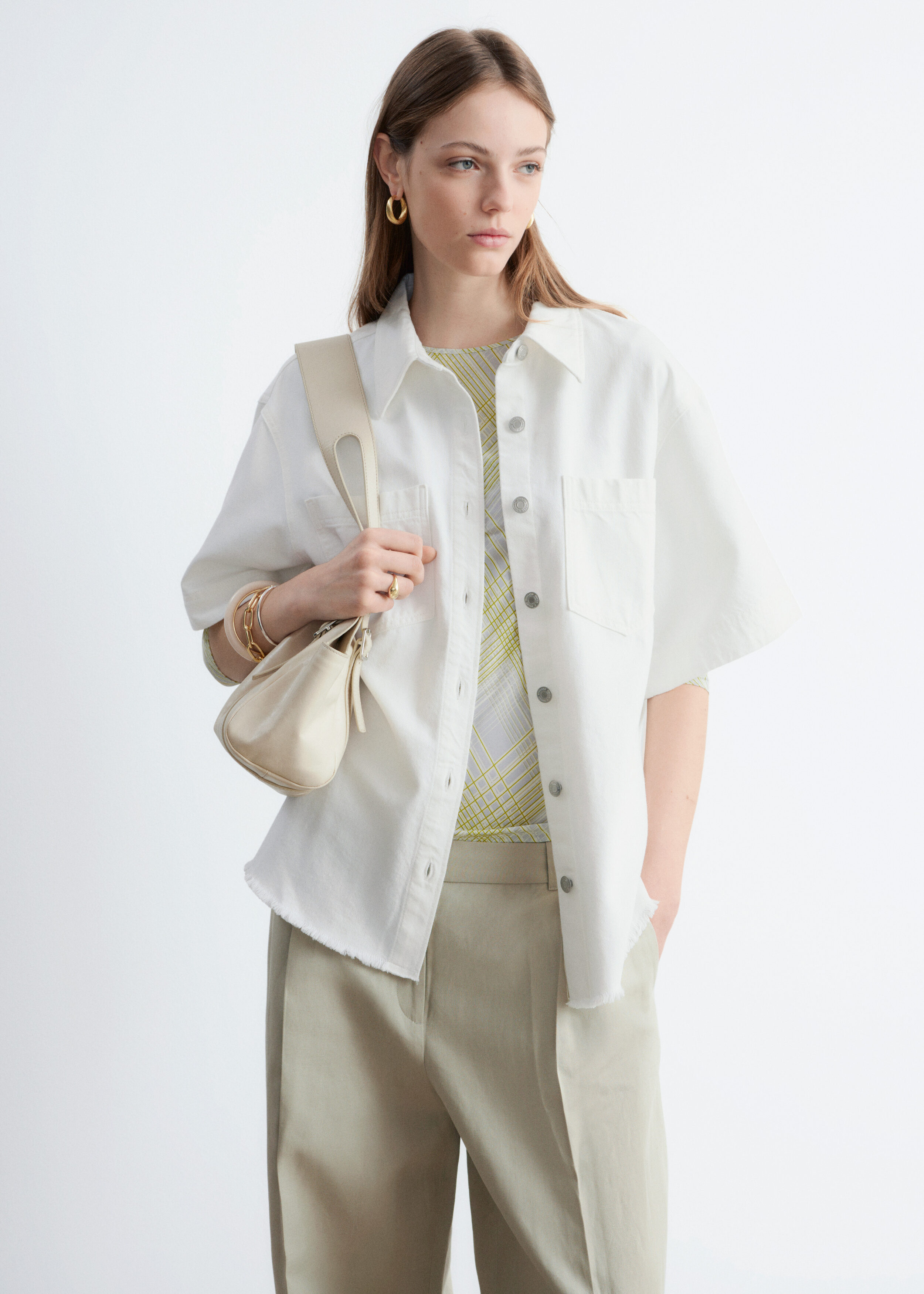 & Other Stories RELAXED SHORT-SLEEVE DENIM SHIRT