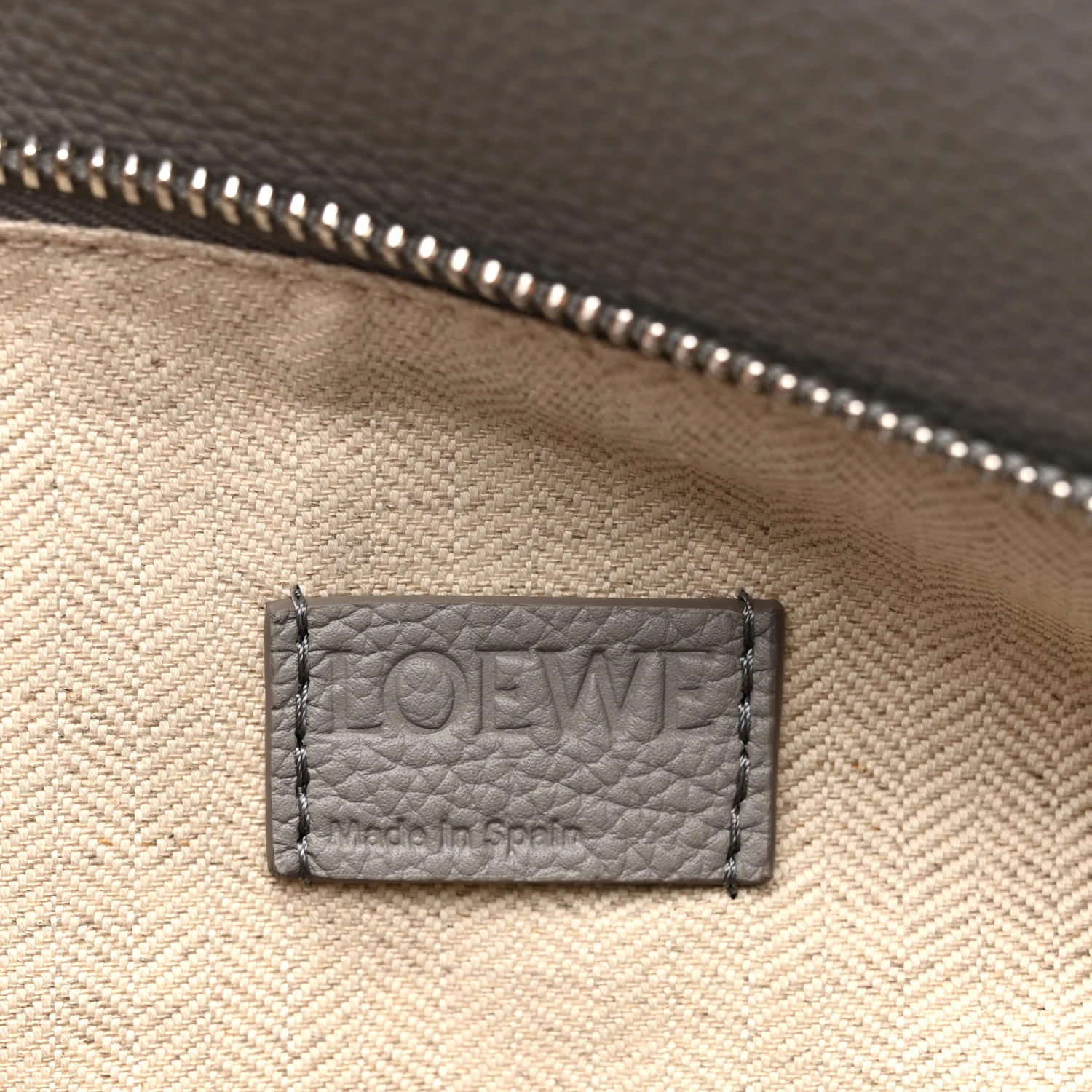 Soft Grained Calfskin Small Puzzle Edge Bag Pearl Grey - Top Club