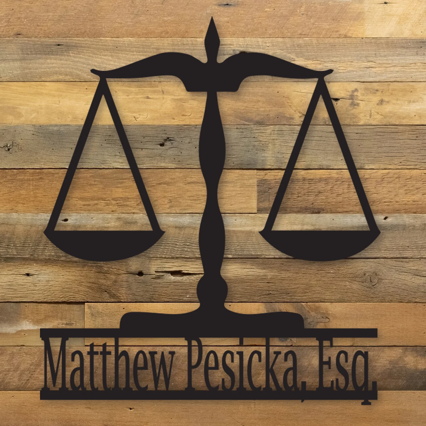 Scales of Justice Metal Wall Decor - Alvarez Pro Painting LLC