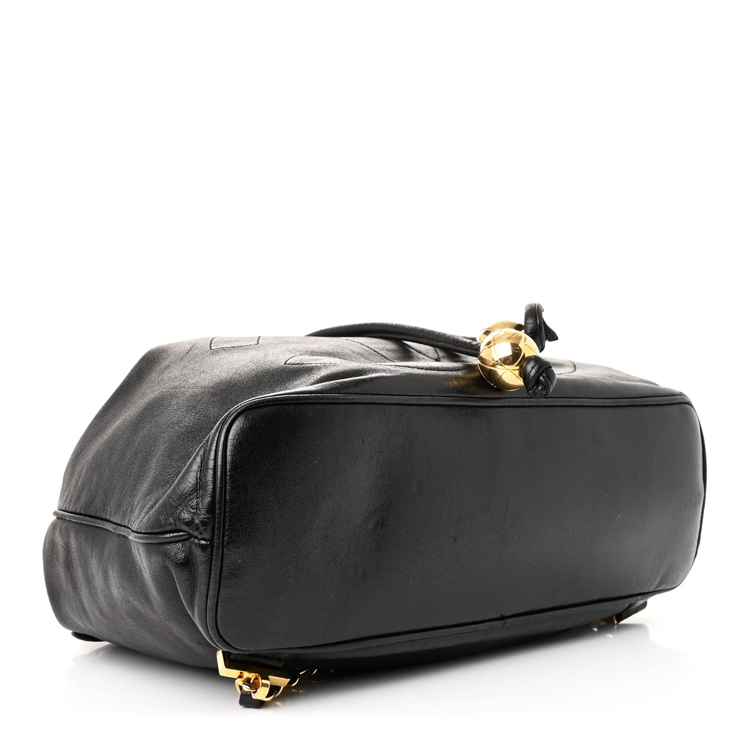 Lambskin CC Drawstring Backpack Black - Top Club