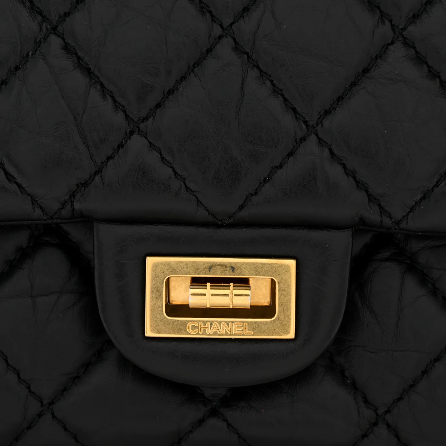 Aged Calfskin Quilted 2.55 Reissue 226 Flap Black - Top Club