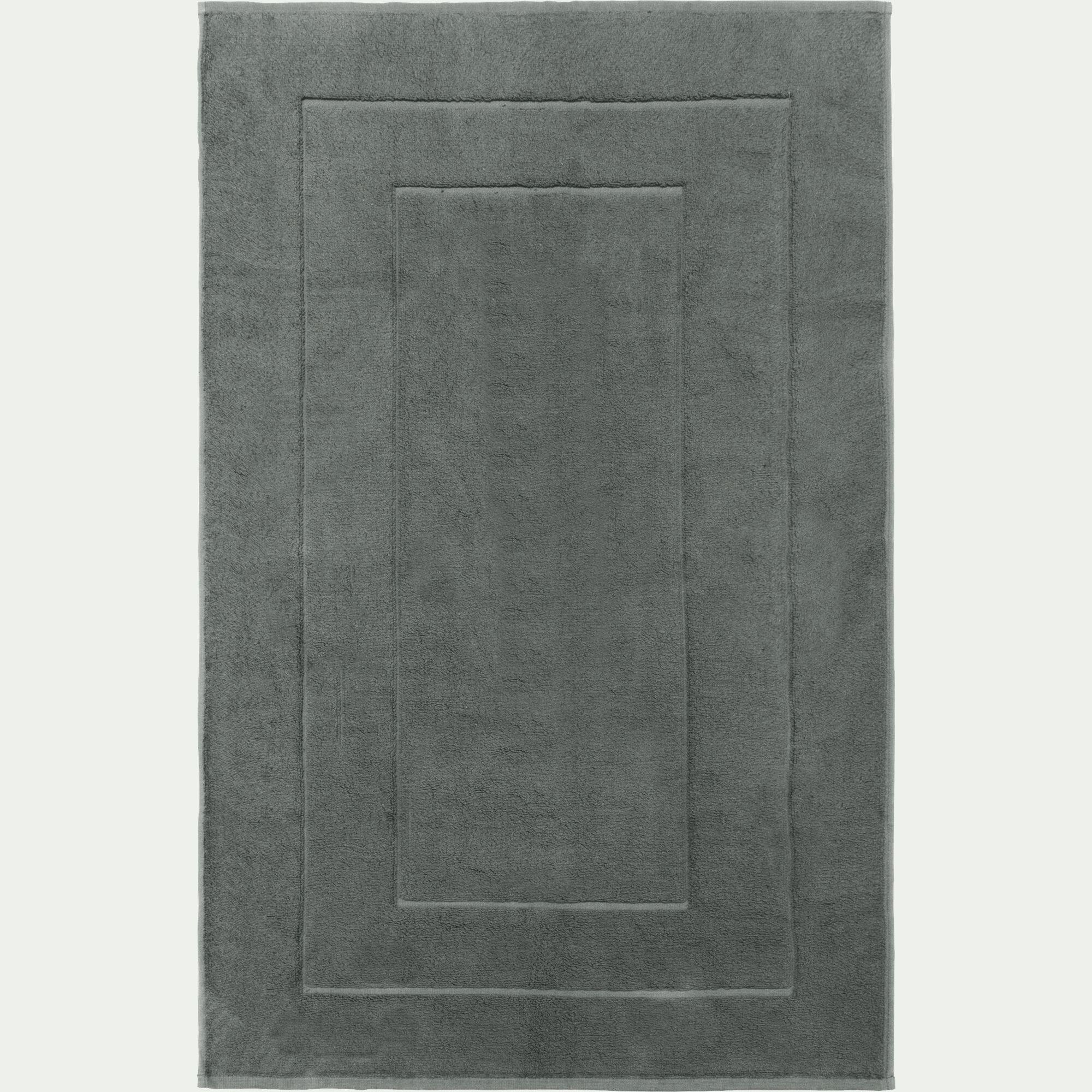 AZUR - Tapis de bain en coton - gris restanque 60x110cm