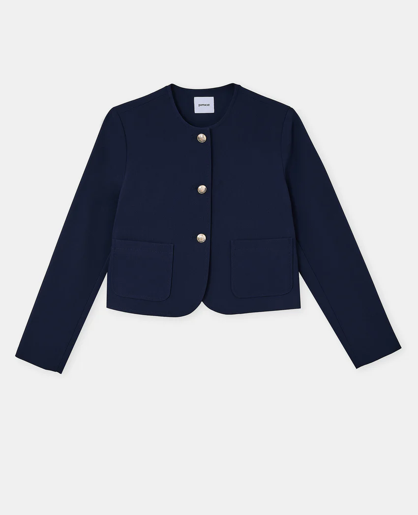 Pimkie Veste droite et courte avec boutons écussons