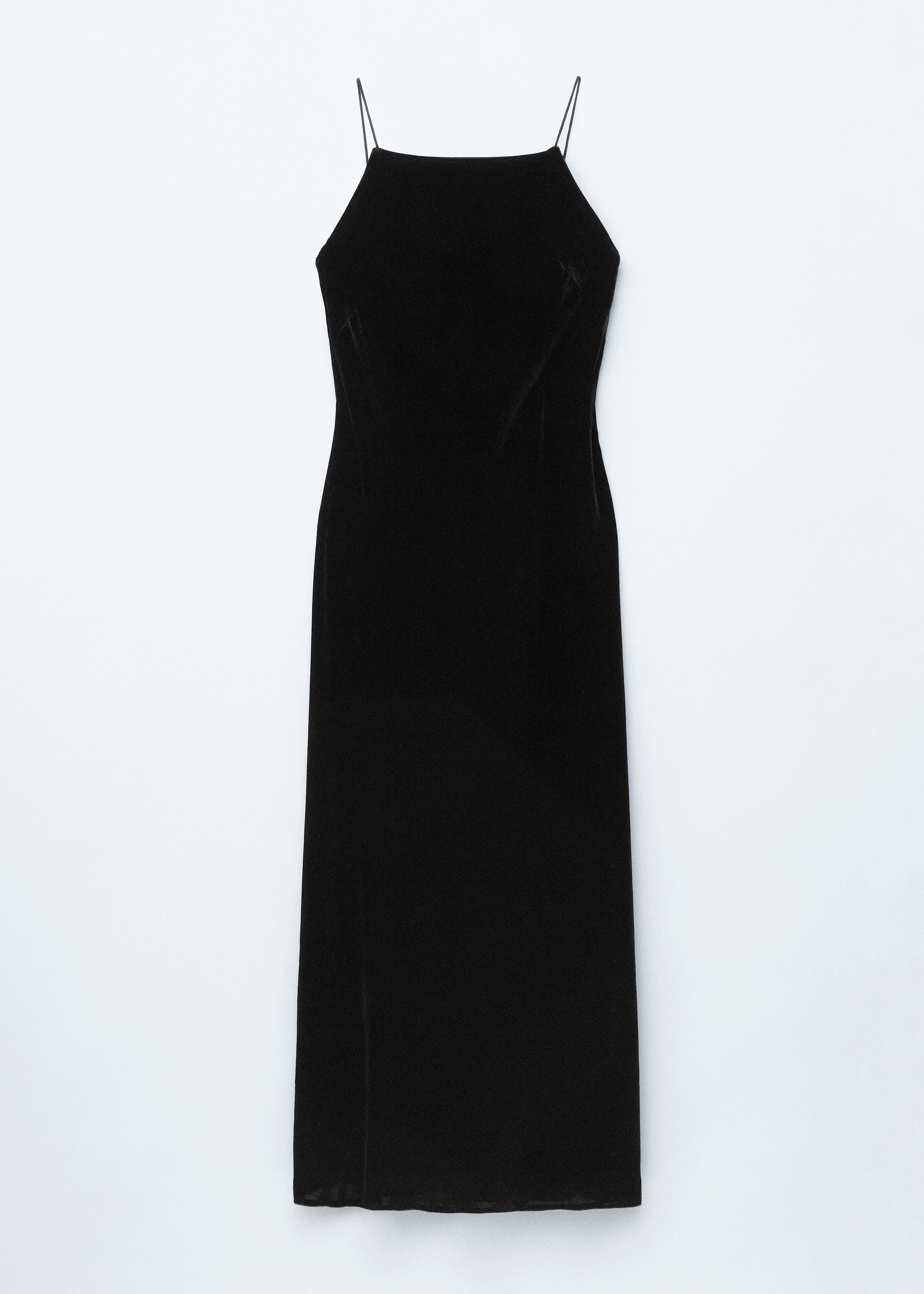 & Other Stories STRAPPY VELVET MIDI DRESS