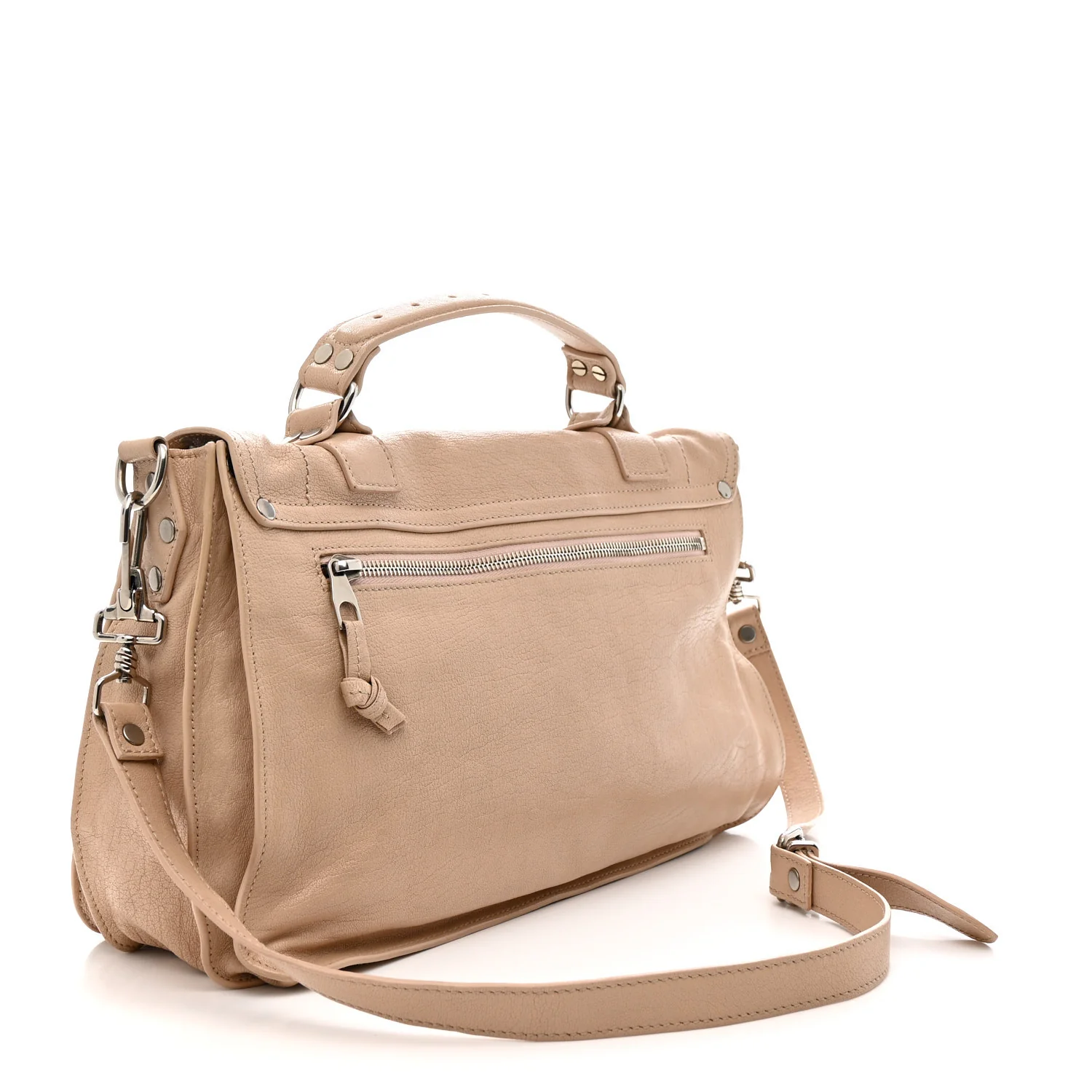 Lambskin Medium PS1 Satchel Nude - Top Club