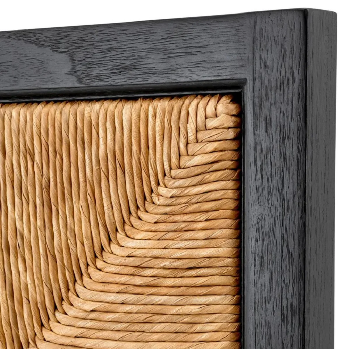 Luxury bed headboard natural / black 290 cm - luxury bedroom furniture