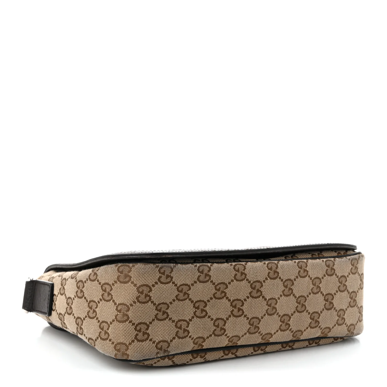 Monogram Flap Messenger Bag Beige Dark Brown - Top Club