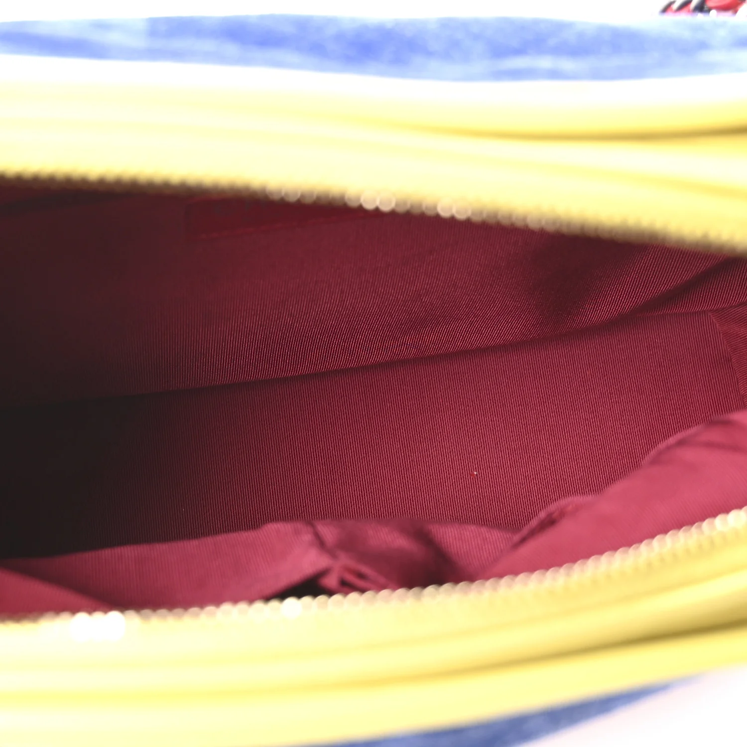 Suede Calfskin Quilted Medium Gabrielle Hobo Red Blue Yellow - Top Club