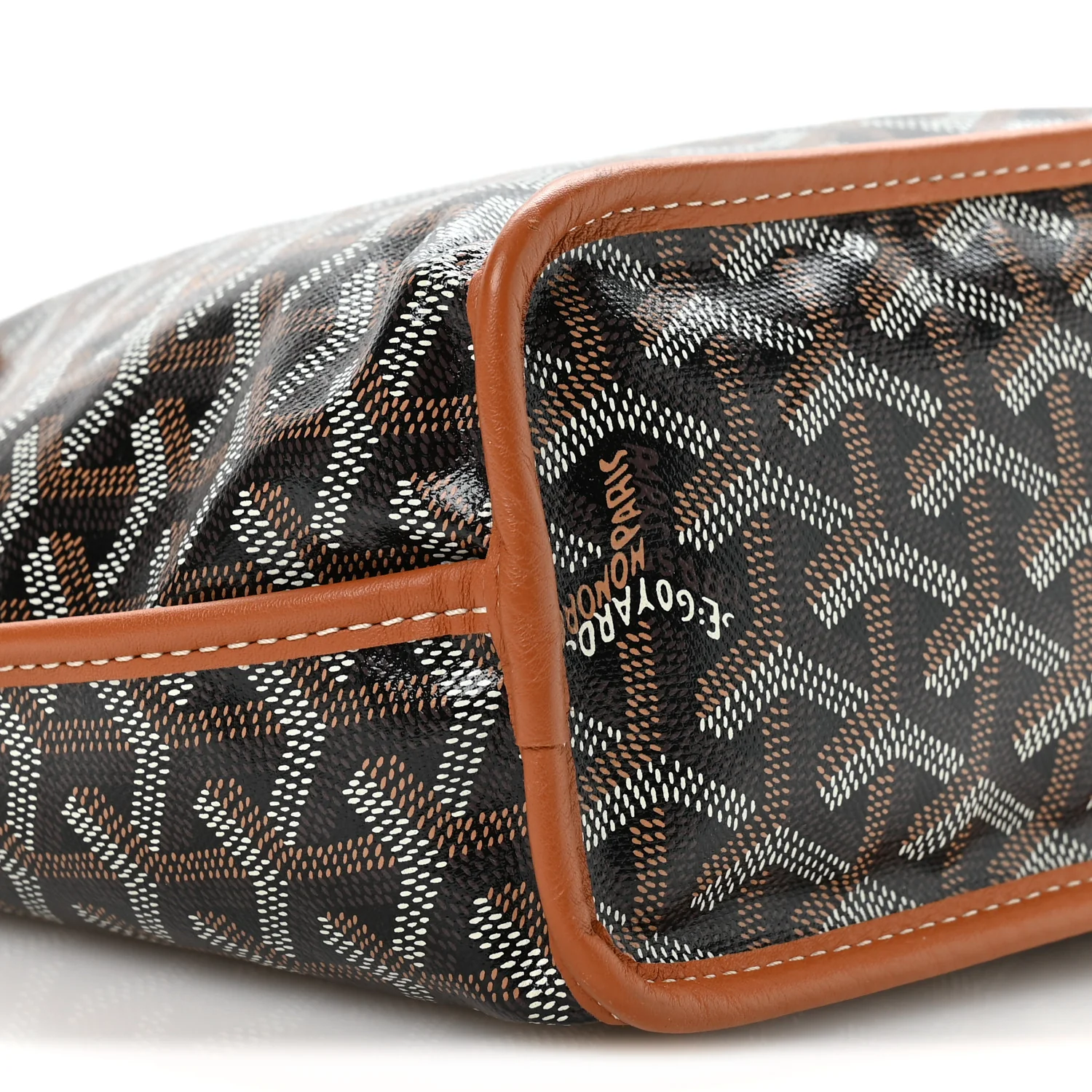 Goyardine Reversible Mini Anjou Black Gold - Top Club