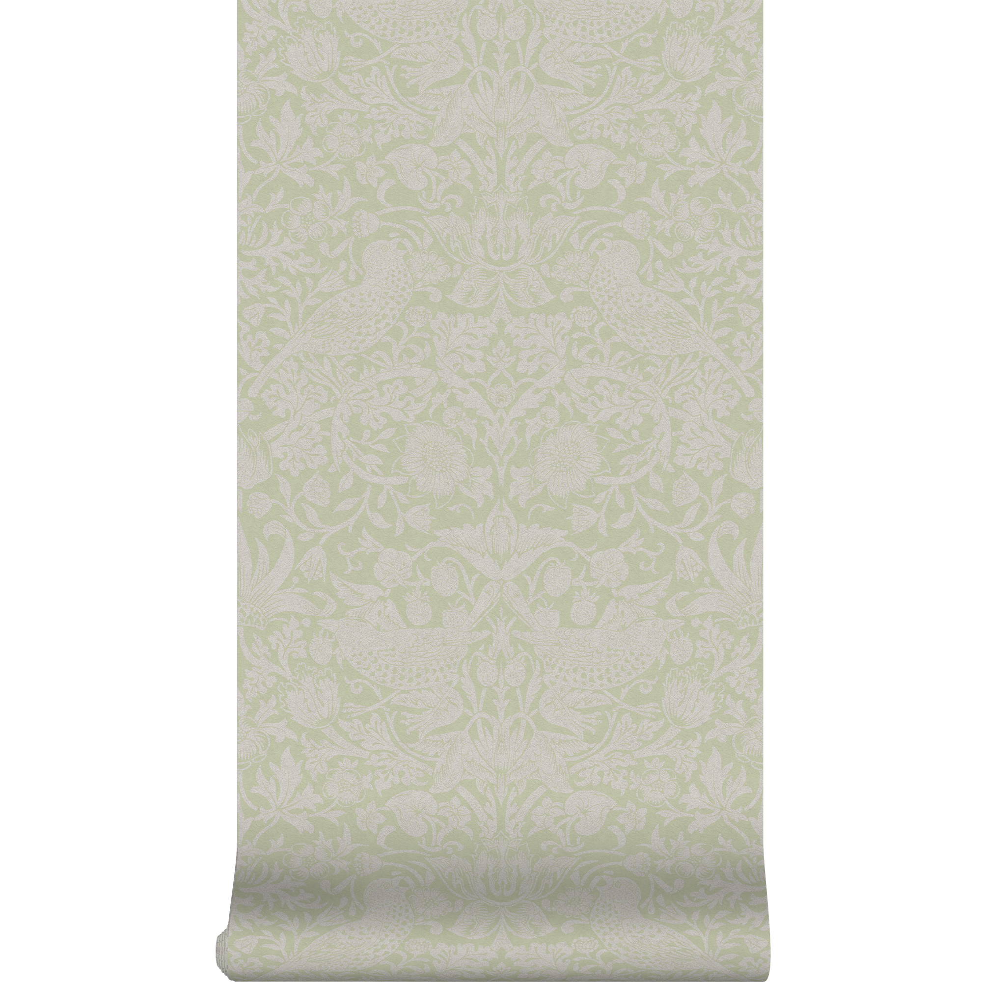Vliesbehang strawberry thief fibrous sage