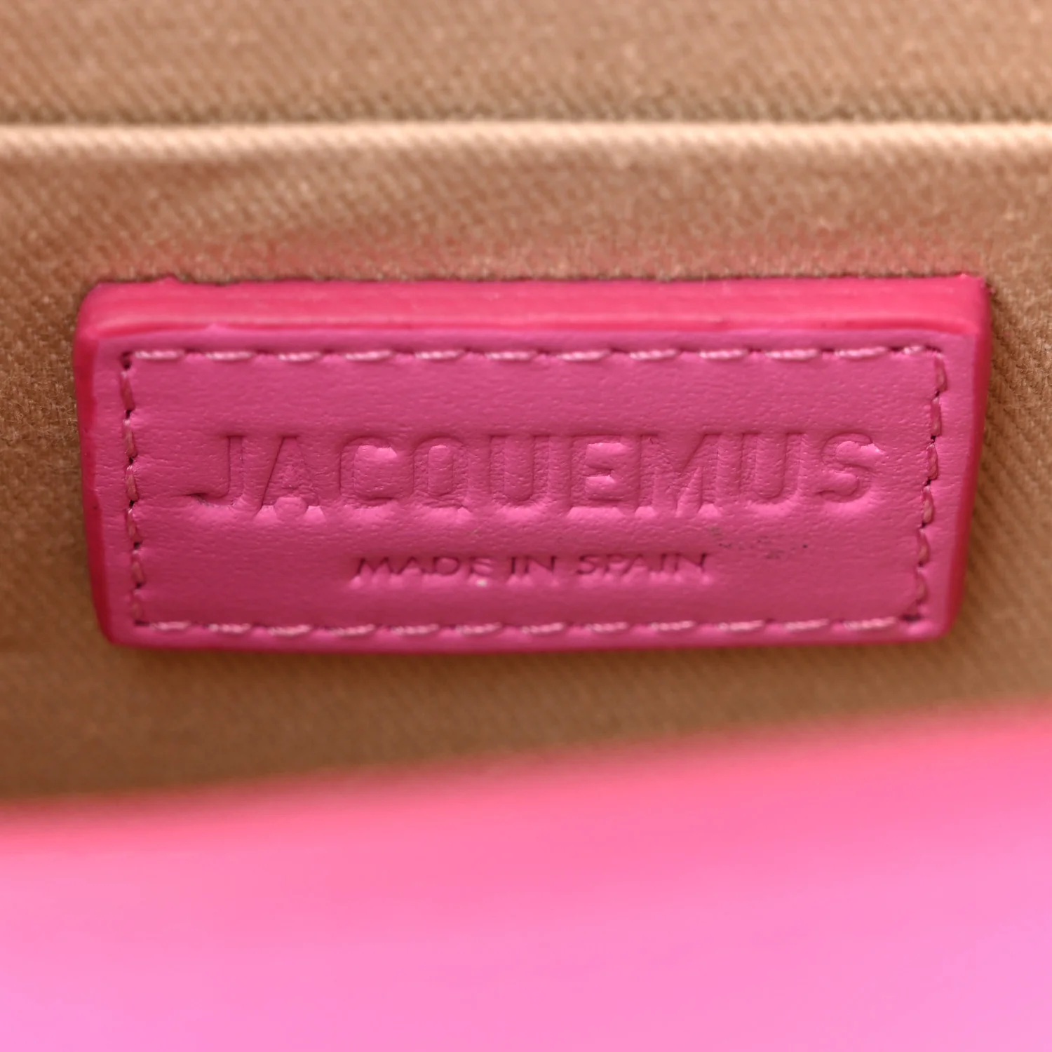 Calfskin Le Chiquito Noeud Dark Pink - Top Club