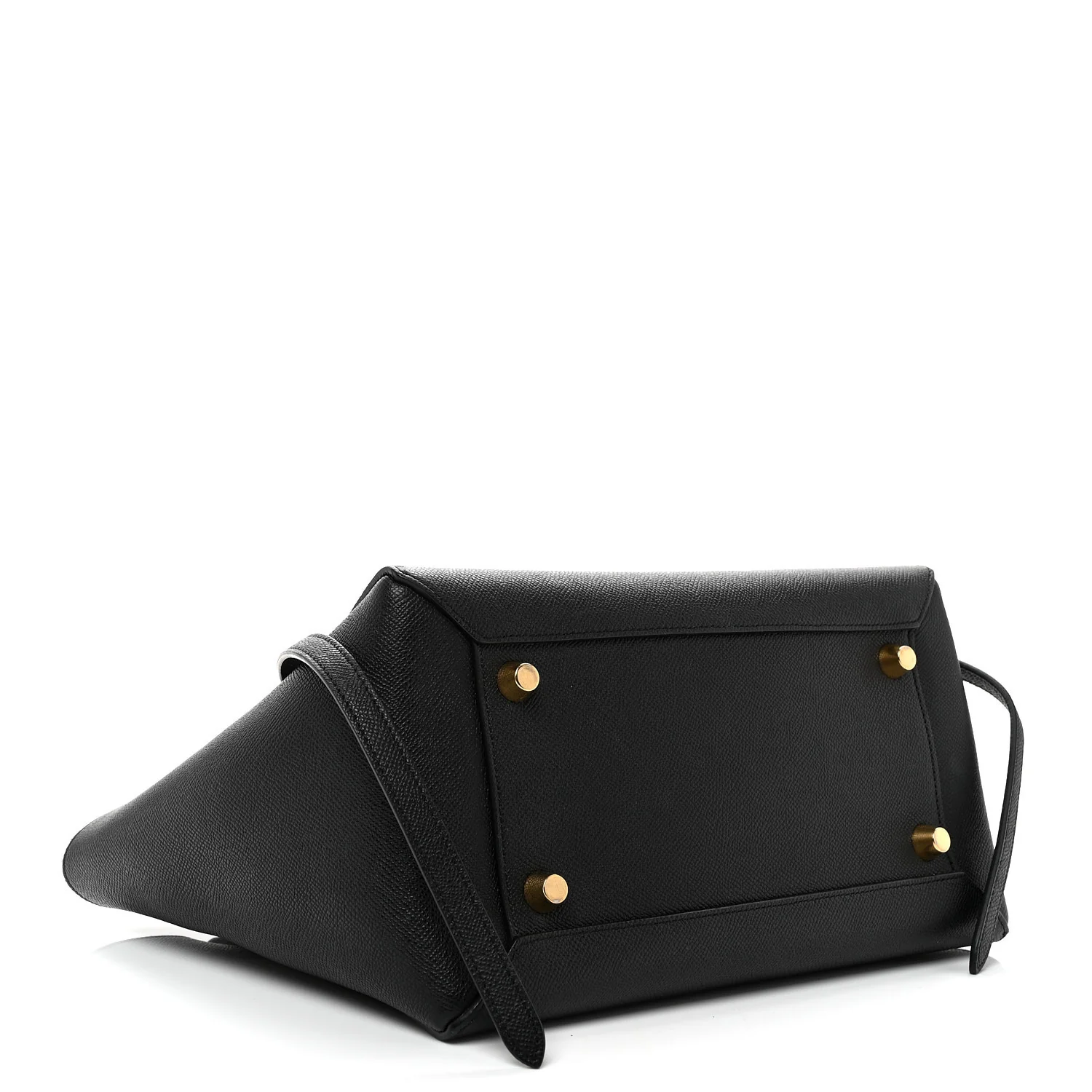 Grained Calfskin Mini Belt Bag Black - Top Club