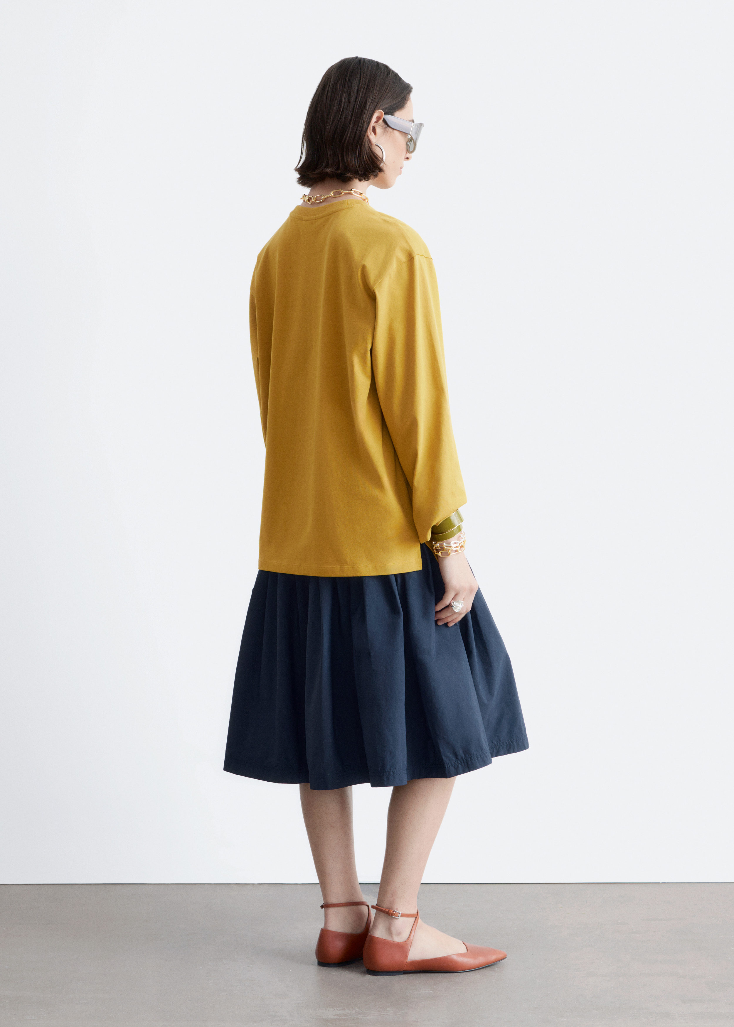 & Other Stories LONG-SLEEVE JERSEY TOP