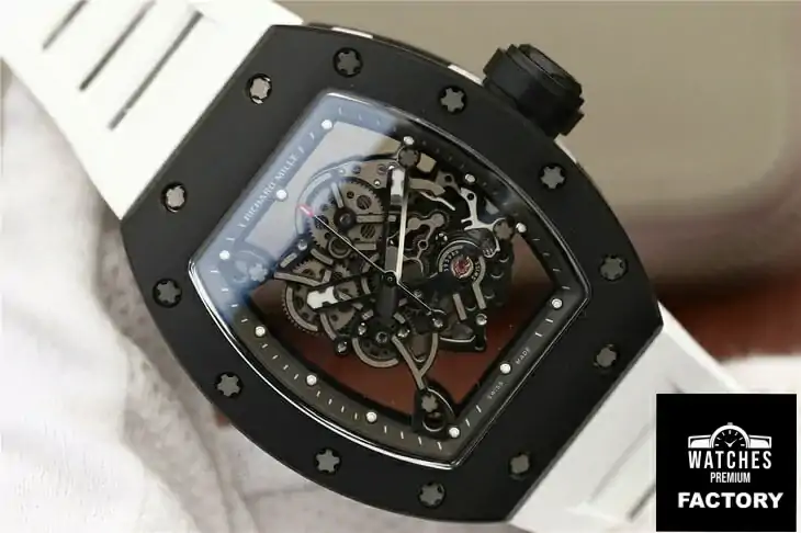 Richard Mille RM055 KV Factory White Strap
