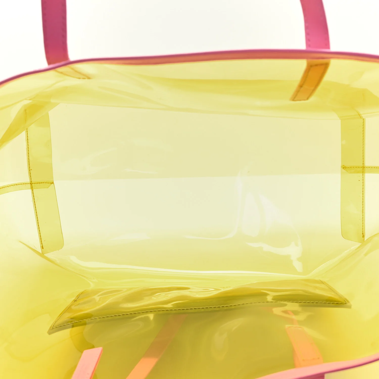 Vinyl Calfskin 90s Logo Tote Yellow - Top Club