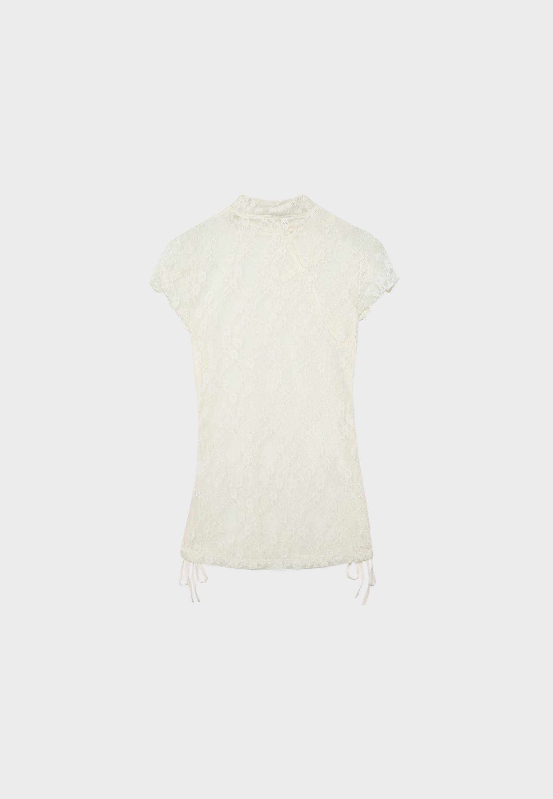 SHORT SLEEVE QIPAO STYLE T-SHIRT