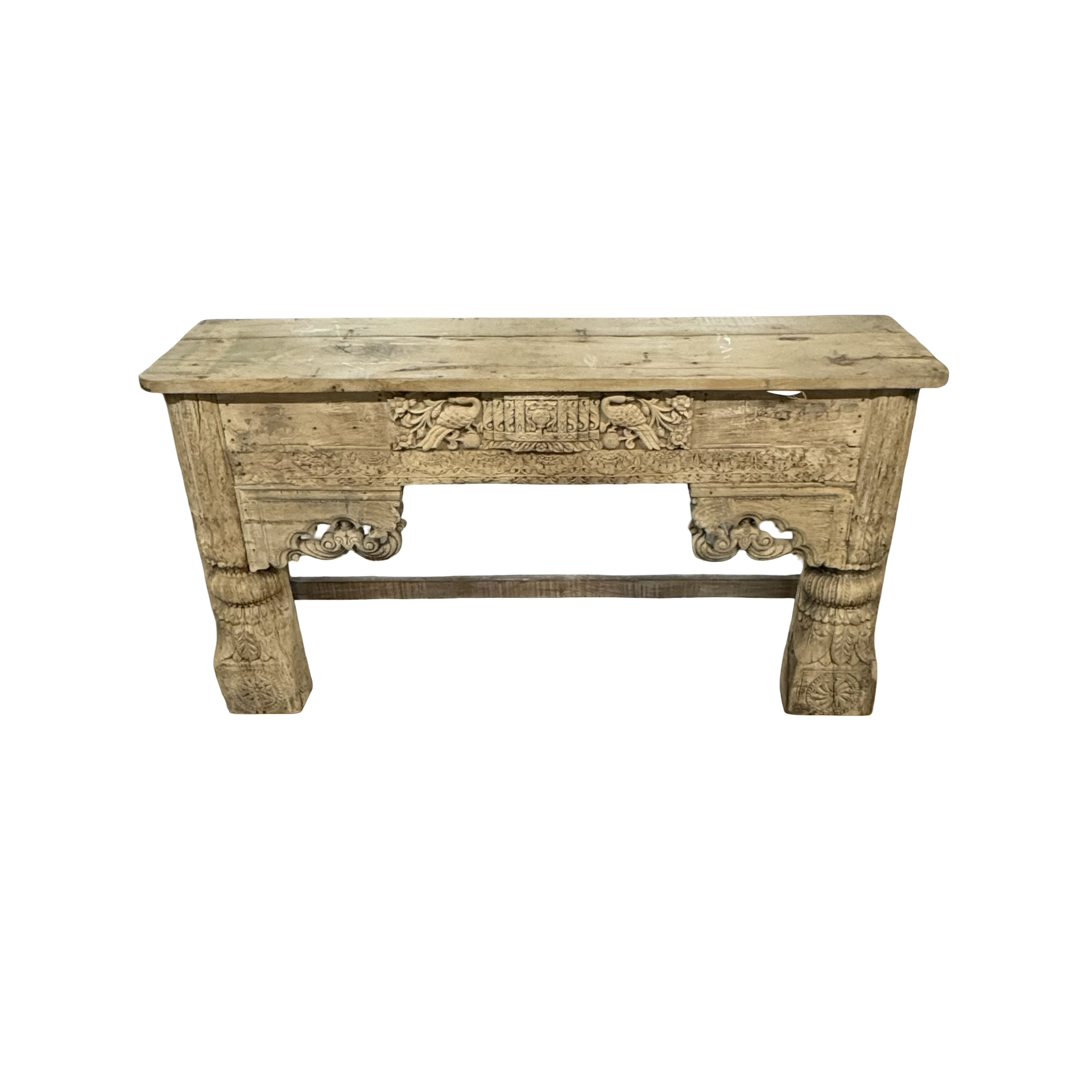 Wandkast met mooie snijwerk naturel