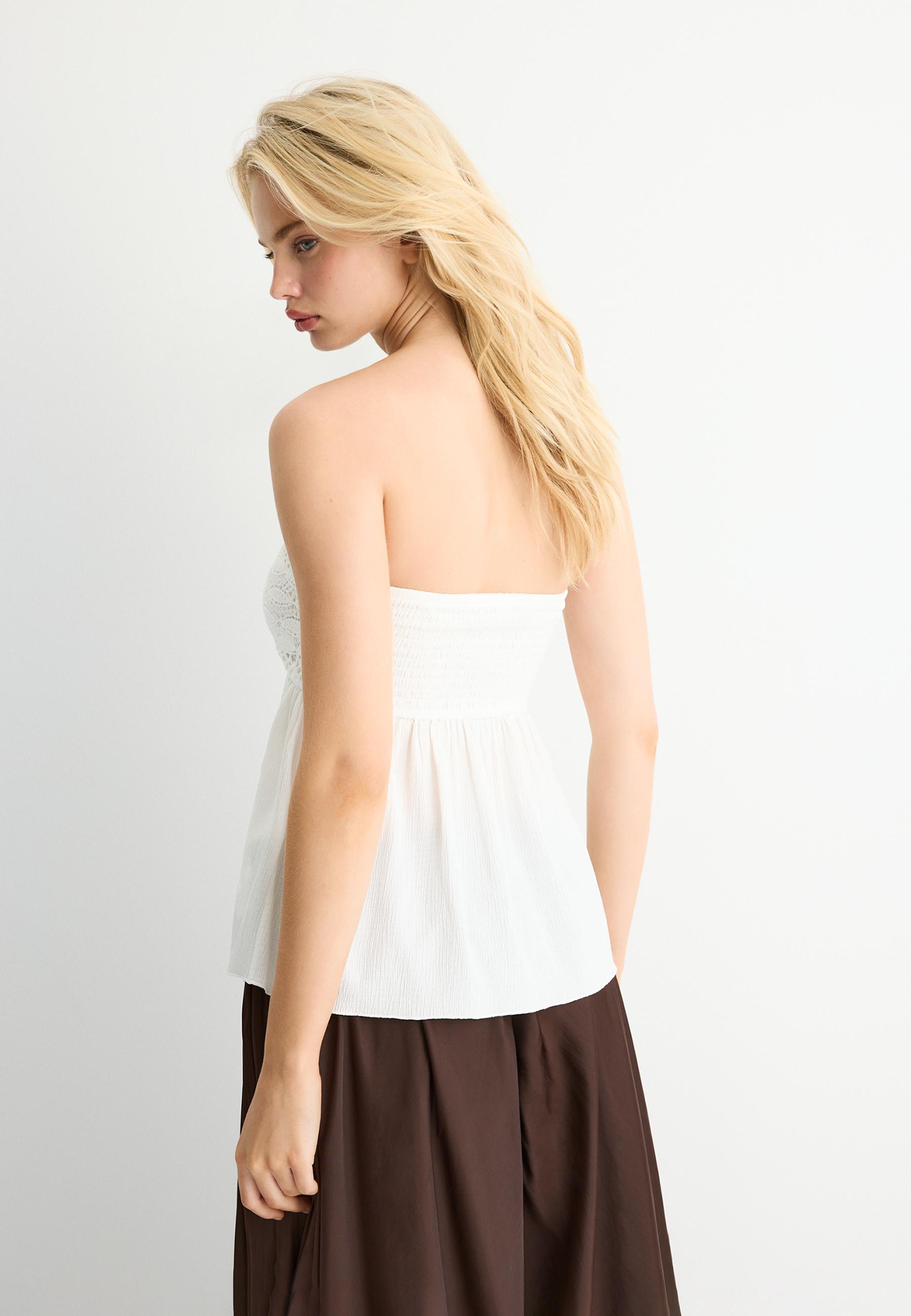 CROCHET BANDEAU TOP