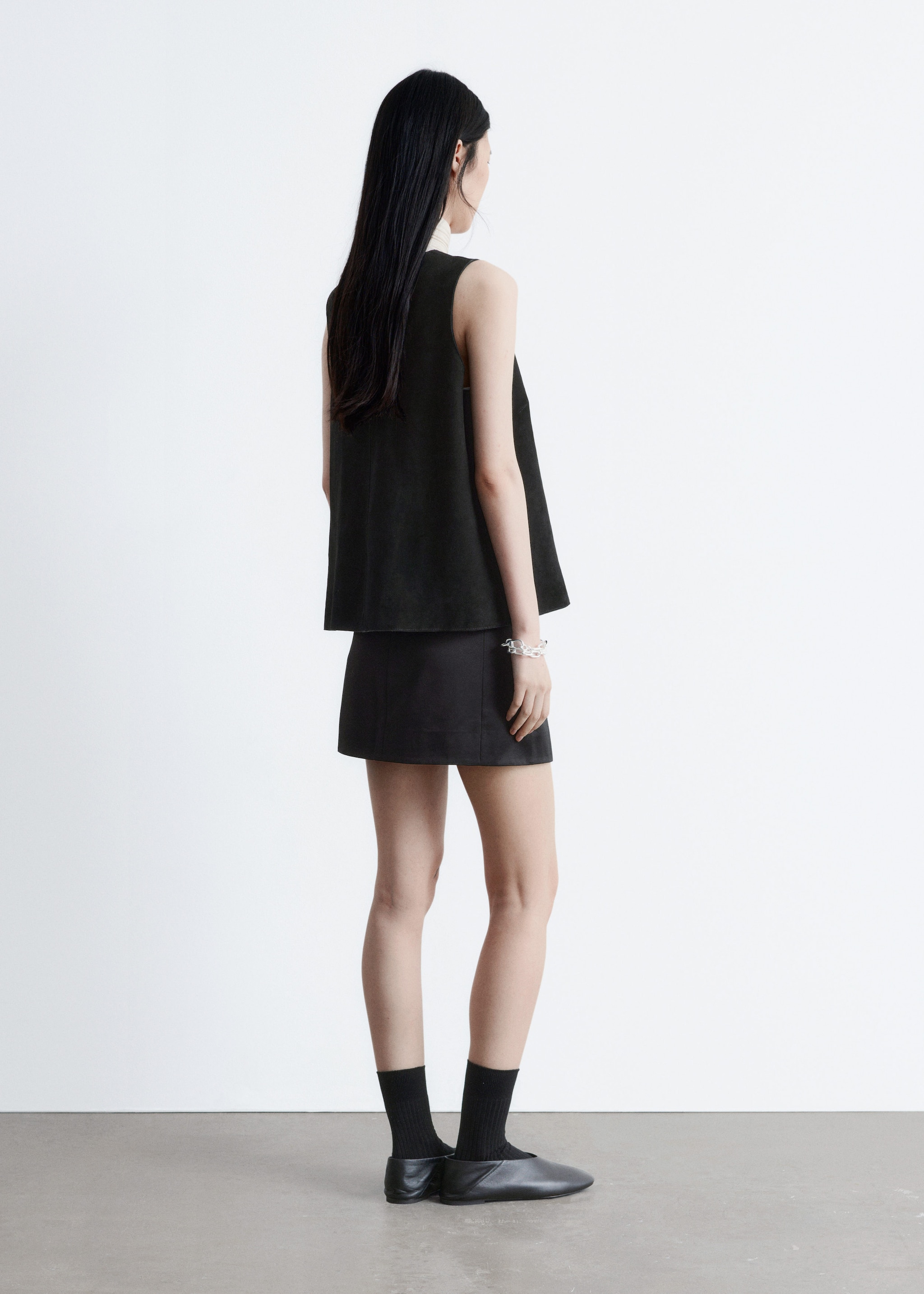& Other Stories SLEEVELESS SUEDE TOP