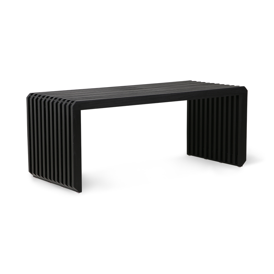 Slatted Bench/Element Black