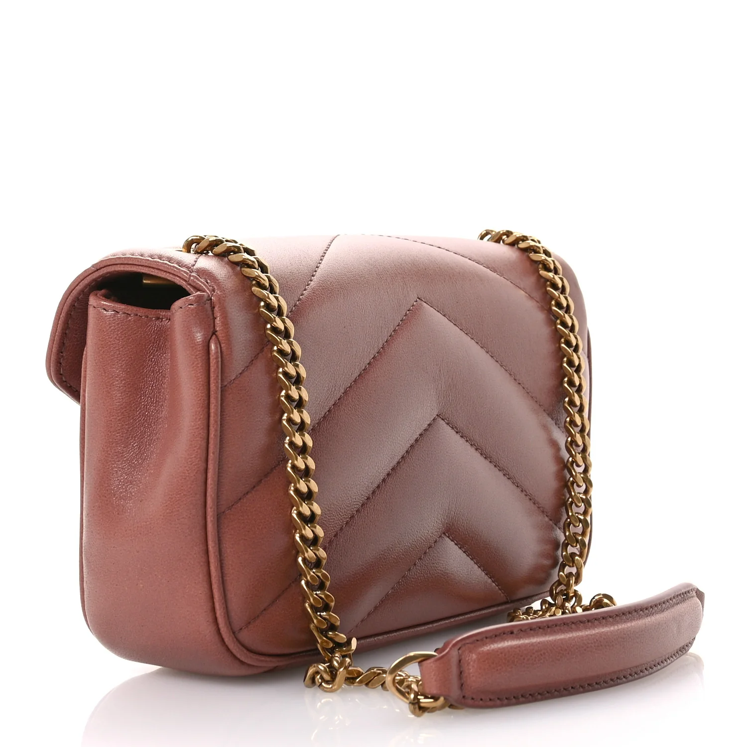 Lambskin Chevron Quilted Mini Loulou Hortensia - Top Club
