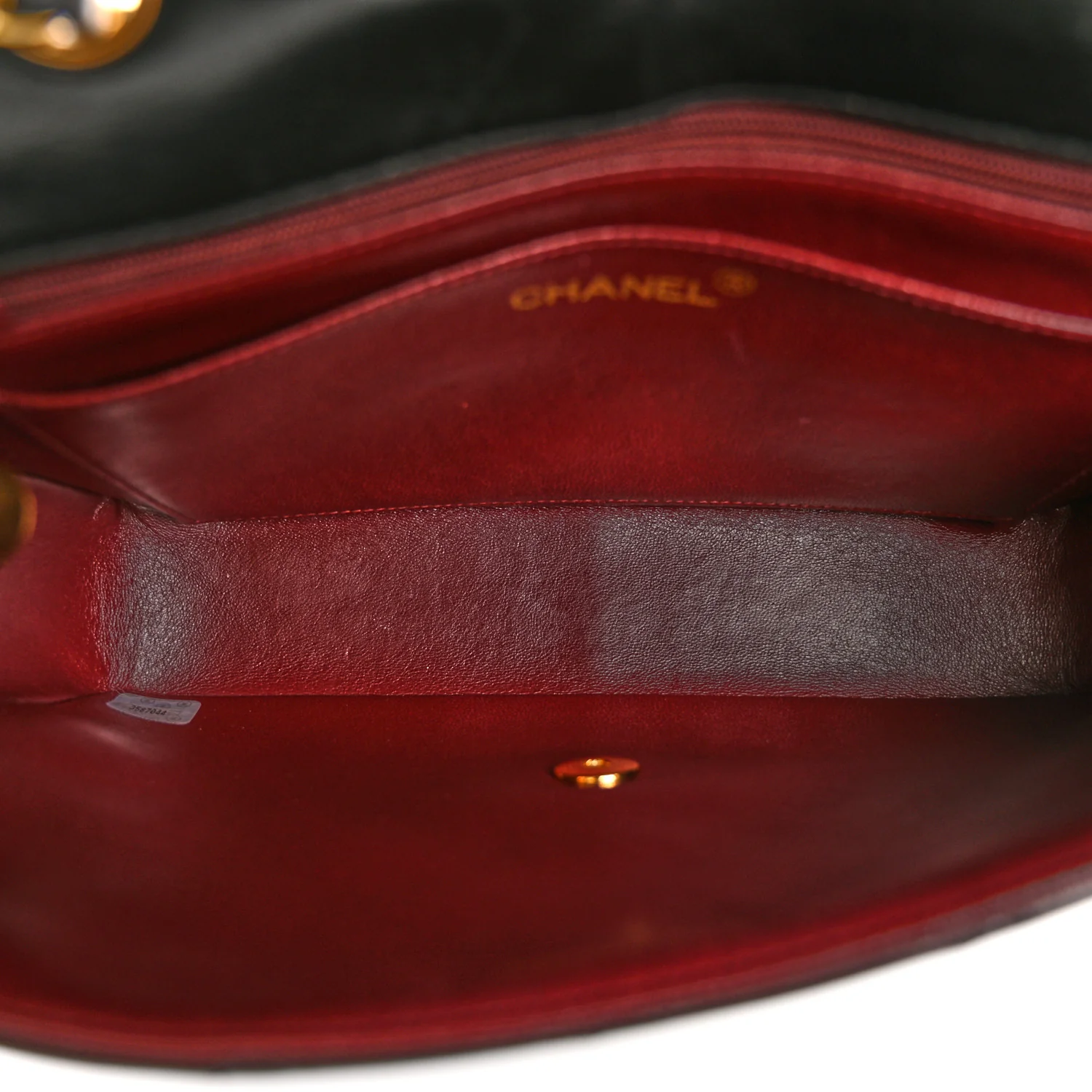 Lambskin Quilted Medium Single Flap Black - Top Club